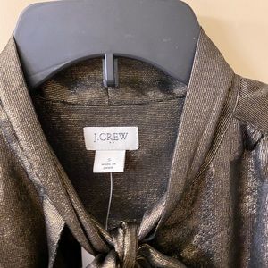 J. Crew Metallic Copper Blouse